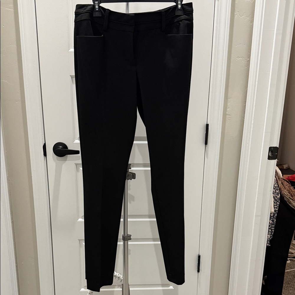 Elegant Black Straight Leg Women's Pants
